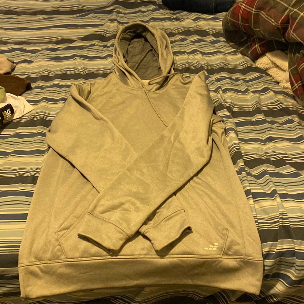Gray silk hoodie